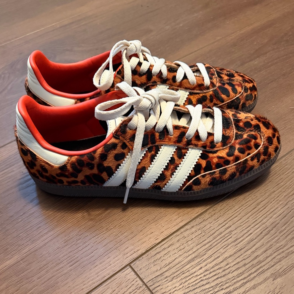 Adidas Samba Leopard Print Sneakers